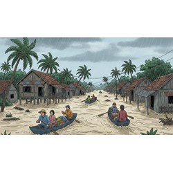 Viết văn bản thuyết minh giải thích hiện tượng lũ lụt siêu hay