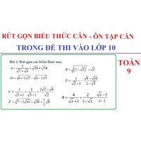 Giải Toán 9 Bài 8: Rút gọn biểu thức chứa căn thức bậc hai