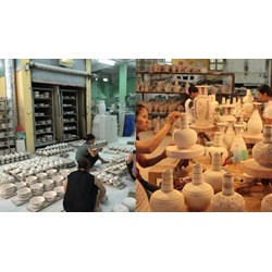 Cơ sở sản xuất gốm sứ tham gia hội thi sản phẩm thủ công được hỗ trợ?