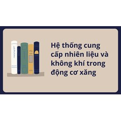 Hệ thống cung cấp nhiên liệu và không khí trong động cơ xăng Lớp 11