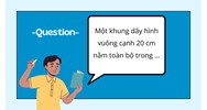 Một khung dây hình vuông cạnh 20 cm nằm toàn bộ trong ... Vật lý 11