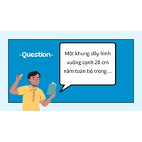 Một khung dây hình vuông cạnh 20 cm nằm toàn bộ trong ... Vật lý 11