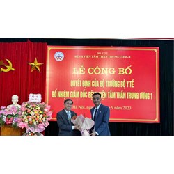 Giám đốc bệnh viện Tâm thần Trung ương 1 do ai bổ nhiệm?