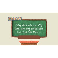 Công thức nào sau đây tính cảm ứng từ tại tâm của vòng dây tròn ...