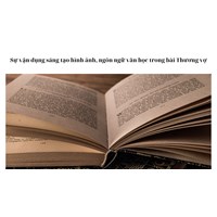 Sự vận dụng sáng tạo hình ảnh, ngôn ngữ văn học trong bài Thương vợ