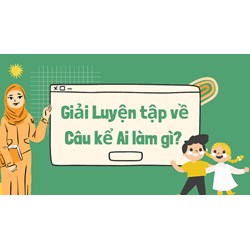 Giải Luyện tập về Câu kể Ai làm gì? Tiếng Việt lớp 4