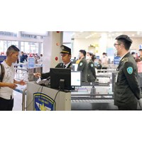 Vị trí gắn an ninh hàng không hiệu của kiểm soát an ninh hàng không