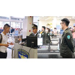 Vị trí gắn an ninh hàng không hiệu của kiểm soát an ninh hàng không