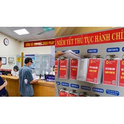 Danh mục 101 thủ tục hành chính tiếp nhận và trả kết quả tại bộ phận một cửa