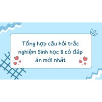 Tổng hợp câu hỏi trắc nghiệm Sinh học lớp 8 có đáp án mới nhất