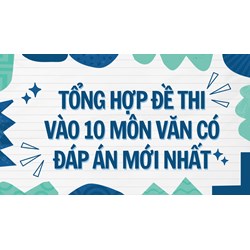 Tổng hợp Đề thi vào lớp 10 môn Văn có đáp án mới nhất