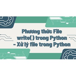 Phương thức File write() trong Python - Xử lý file trong Python