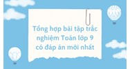 Tổng hợp bài tập trắc nghiệm Toán lớp 9 có đáp án mới nhất
