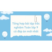Tổng hợp bài tập trắc nghiệm Toán lớp 9 có đáp án mới nhất
