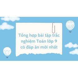 Tổng hợp bài tập trắc nghiệm Toán lớp 9 có đáp án mới nhất