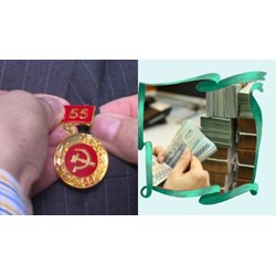 Tiền thưởng Huy hiệu Đảng năm 2024 khi bỏ lương cơ sở từ 01/7/2024