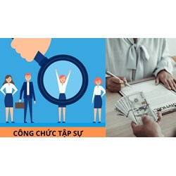 Thêm 02 đối tượng công chức tập sự hưởng 100% lương, phụ cấp