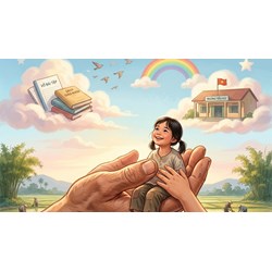 Nghị luận Bàn tay ơi cứu giúp em thơ tìm được những giấc mơ