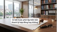 Có bắt buộc phải lập biên bản thanh lý hợp đồng hay không?