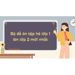 Bộ đề ôn tập hè lớp 1 lên lớp 2 mới nhất năm 2024