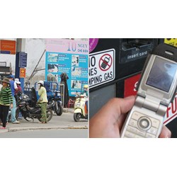 Vì sao không được sử dụng điện thoại di động tại cây xăng?