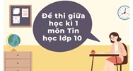 Đề thi giữa học kì 1 môn Tin học lớp 10 chọn lọc mới nhất