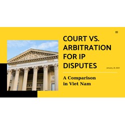 A Comparison: Court vs. Arbitration for IP Disputes in Viet Nam
