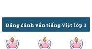 Bảng đánh vần tiếng Việt lớp 1 chi tiết, dễ học nhất