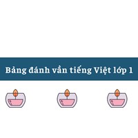 Bảng đánh vần tiếng Việt lớp 1 chi tiết, dễ học nhất