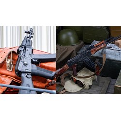 Động tác khám súng tiểu liên AK khi mang súng Điều lệnh Công an nhân dân