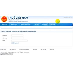Nộp ngân sách qua Cổng thông tin điện tử của cơ quan quản lý thuế