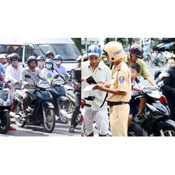 Điều khiển xe máy vượt về phía bên phải xe khác thì có bị xử phạt?