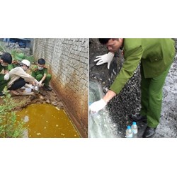 Quy trình kiểm định mẫu nước thải của lực lượng Công an