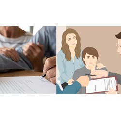 Di chúc có hiệu lực không nếu ông không ký tên, các con của ông ký?