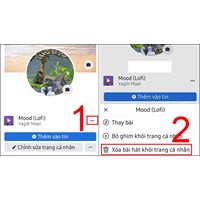 Cách thêm, xóa/bỏ ghim bài hát trên tiểu sử trang cá nhân Facebook