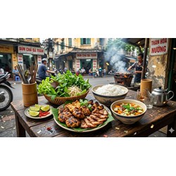 Thuyết minh về món bún chả Hà Nội chọn lọc hay nhất