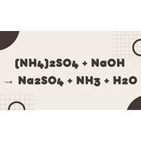 Cân bằng phản ứng (NH4)2SO4 + NaOH → Na2SO4 + NH3 + H2O