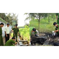 Hướng dẫn việc thu mẫu nước thải của lực lượng Công an nhân dân?