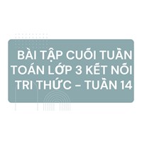 Bài tập cuối tuần Toán lớp 3 Kết nối tri thức - Tuần 14 có đáp án