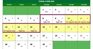 Lịch nghỉ lễ tháng 2 năm 2024 của người lao động sẽ như thế nào?