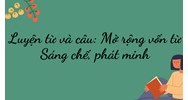 Tiếng Việt lớp 4 Luyện từ và câu: Mở rộng vốn từ Sáng chế, phát minh
