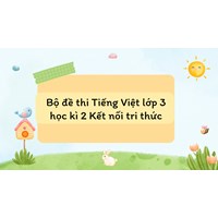 Bộ đề thi Tiếng Việt lớp 3 học kì 2 Kết nối tri thức mới nhất