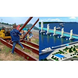 Công việc khi vận hành giếng giảm áp cho đê của công trình thuỷ lợi