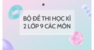 Bộ đề thi học kì 2 lớp 9 các môn có đáp án mới nhất