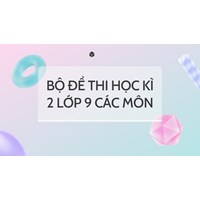 Bộ đề thi học kì 2 lớp 9 các môn có đáp án mới nhất
