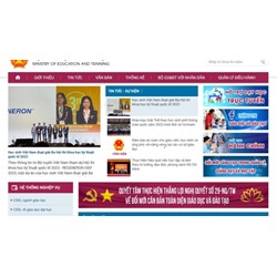 Những nội dung được cung cấp trên Website Bộ Giáo dục và Đào tạo?