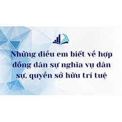 Những điều em biết về hợp đồng dân sự nghĩa vụ dân sự, quyền sở hữu trí tuệ