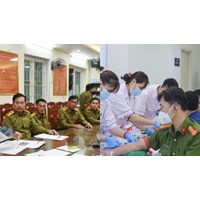 Theo dõi sức khỏe thường xuyên cán bộ, chiến sĩ công an nhân dân