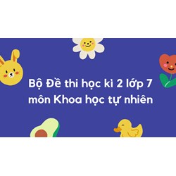 Bộ Đề thi học kì 2 lớp 7 môn Khoa học tự nhiên có đáp án mới nhất