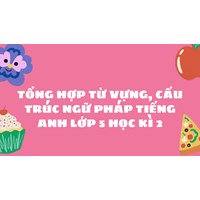 Tổng hợp từ vựng, cấu trúc ngữ pháp tiếng Anh lớp 5 học kì 2